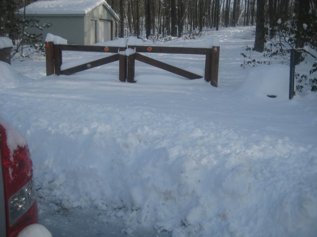 That's a lot of snow to plod through.